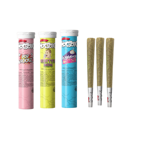 HotBox prerolls featuring premium cannabis in pre-rolled joints, available for delivery.