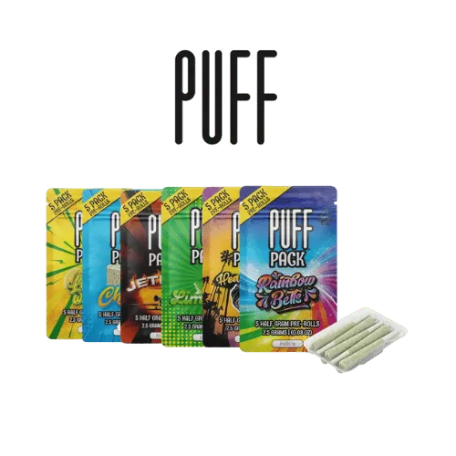 Puff Pack 5-Pack Pre-Rolls - Premium Cannabis Joints.